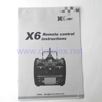 XK-K123 AS350 wltoys V931 helicopter parts instruction sheet for XK-K123 transmitter X6 - Click Image to Close